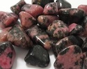 Rhodonite crystal gemstones